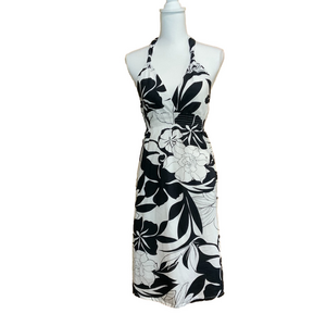 Roxy Tropical Print Halter Dress - EUC
